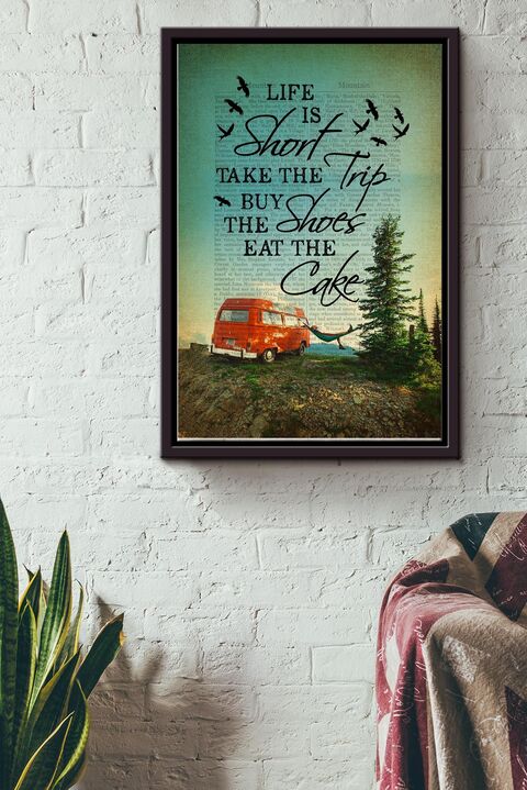 Life Is Short Inspirational Travel Poster