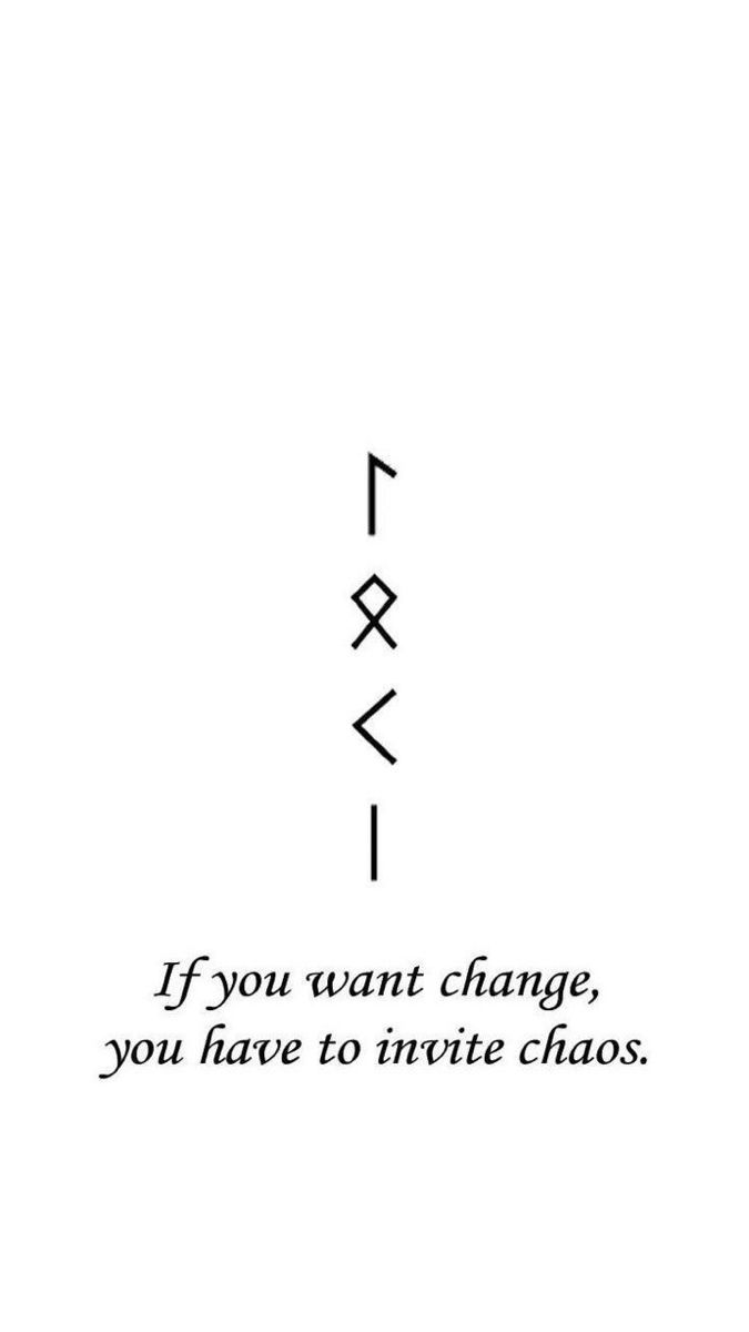 Motivational Rune Quote About Change