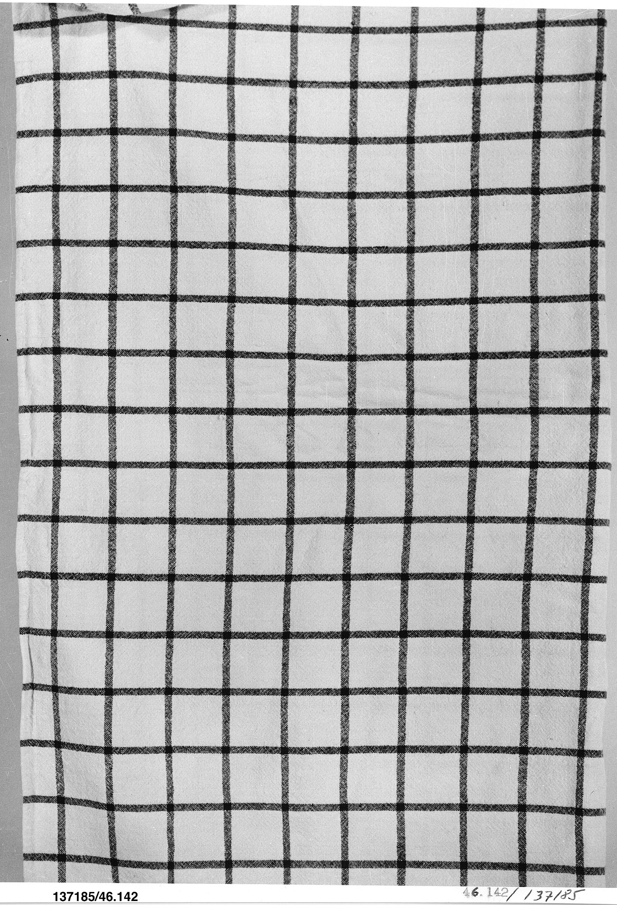 Black and White Checkered Fabric