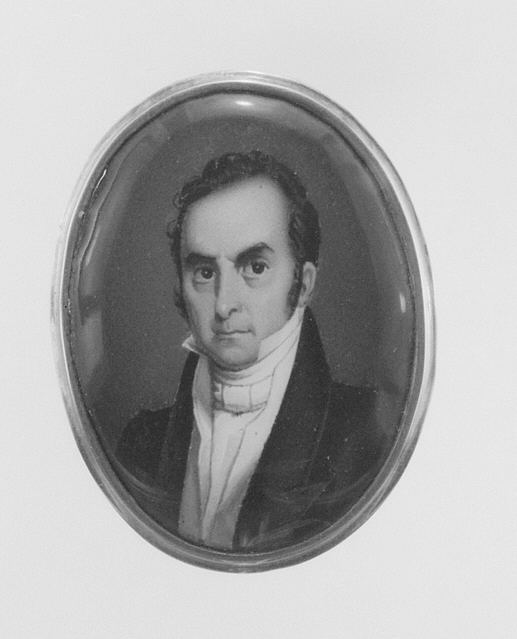 Oval Miniature Portrait of a Man