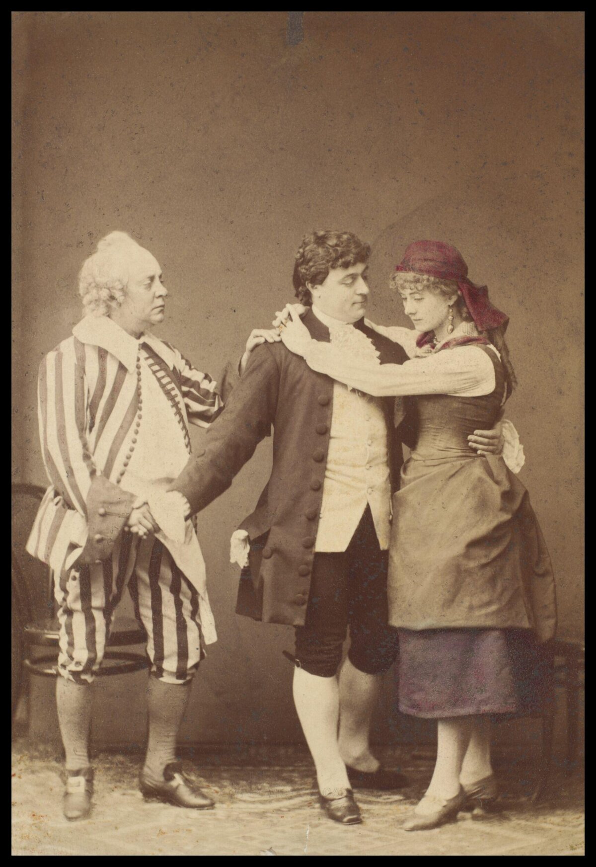 Three Actors in Theatrical Costume Portrait