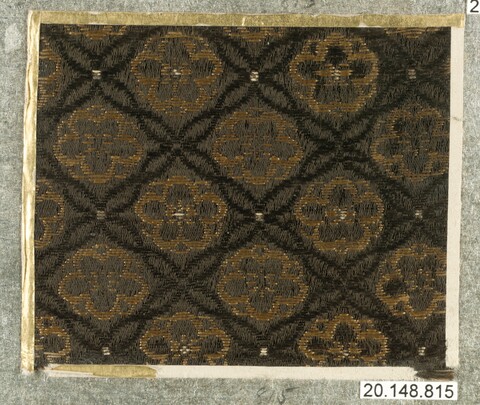 Antique Gold Pattern Woven Textile Sample