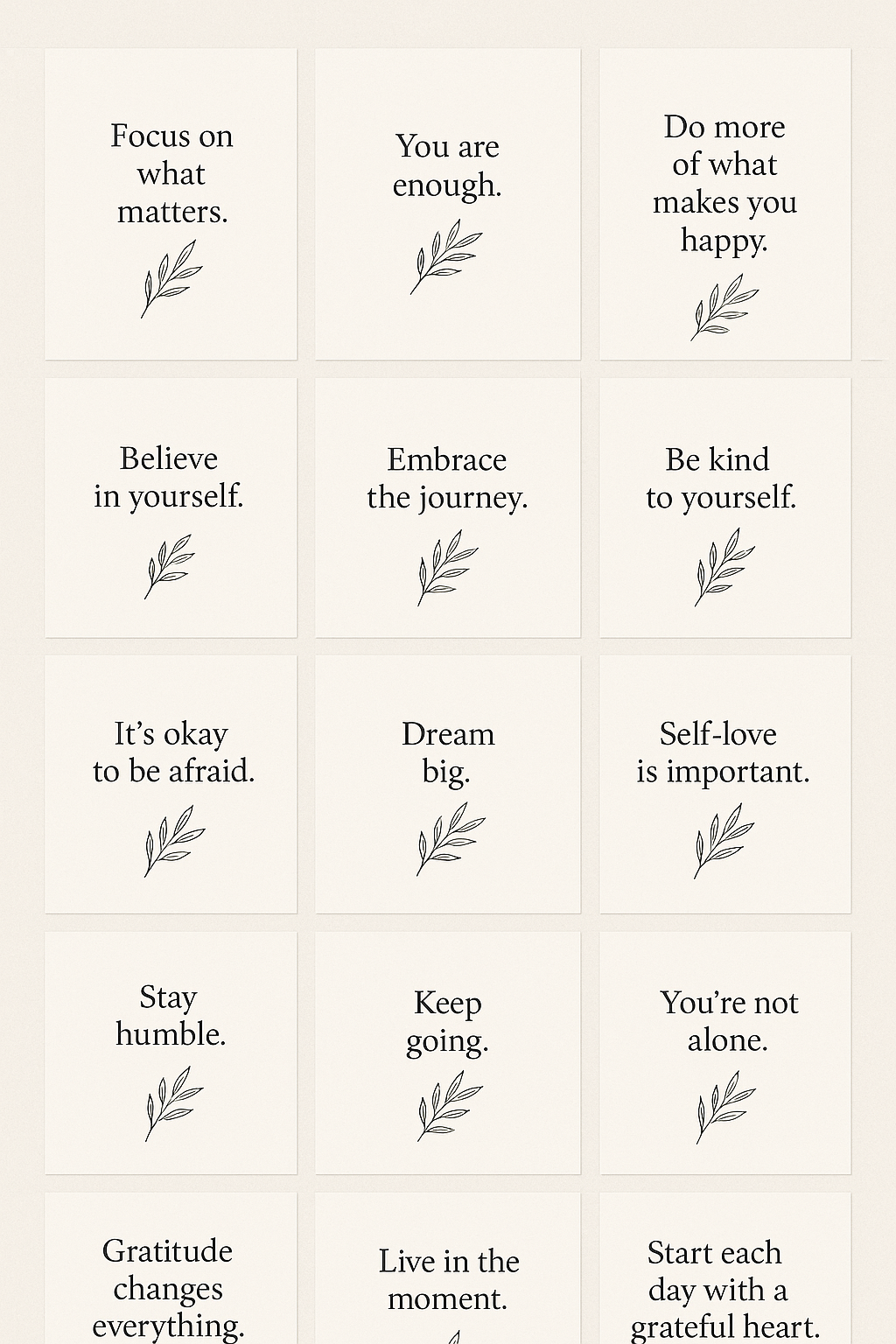 Daily Positive Affirmation Quotes
