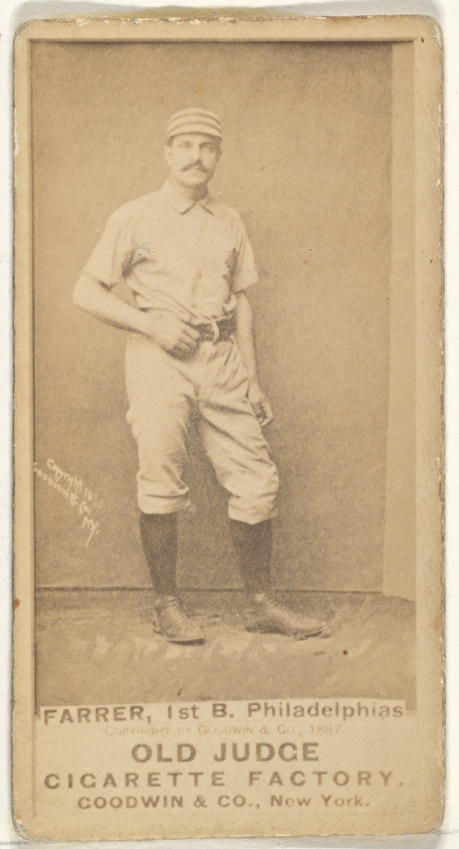 1887 Old Judge Baseball Cigarette Card