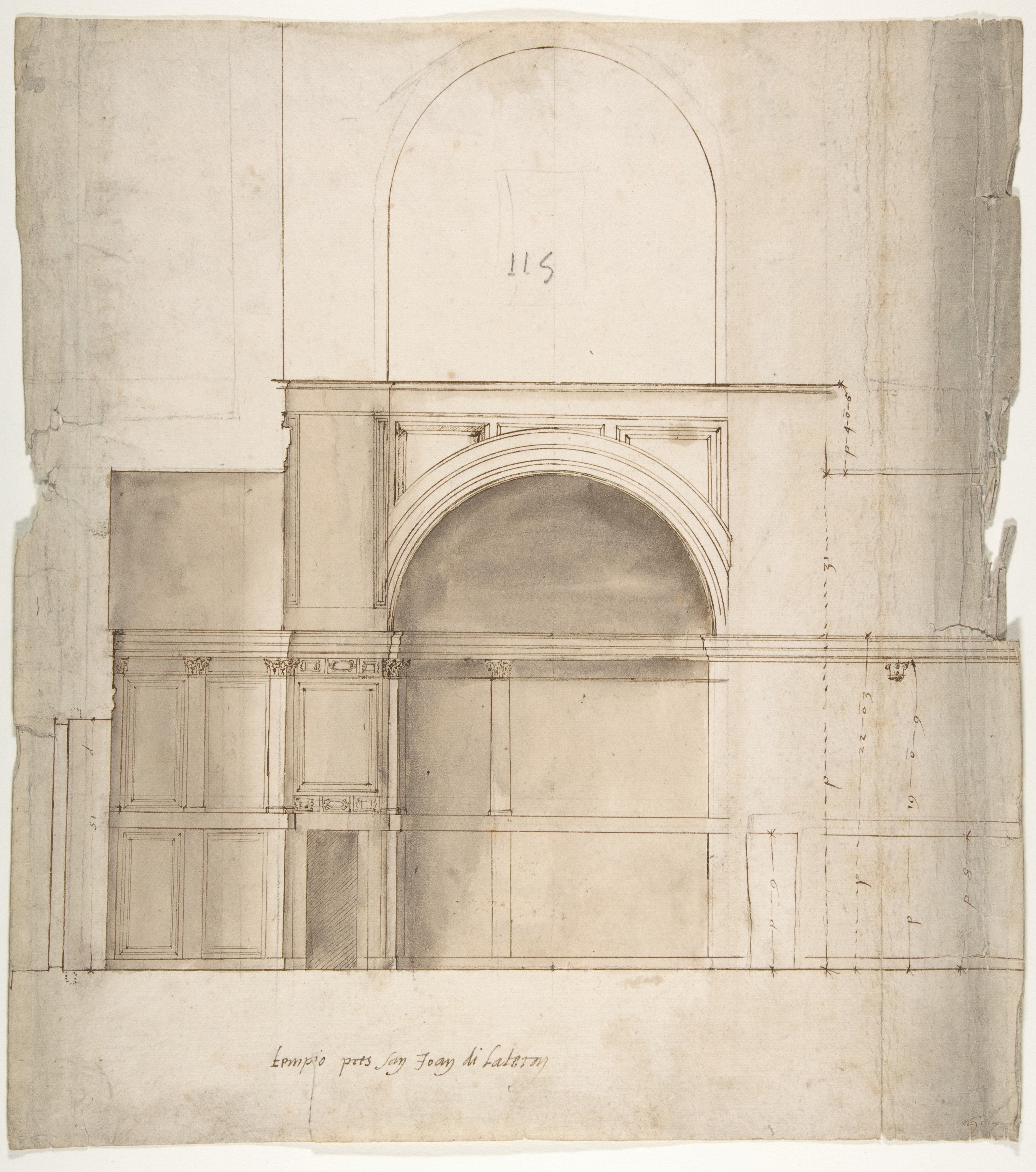 St John Lateran Architectural Sketch
