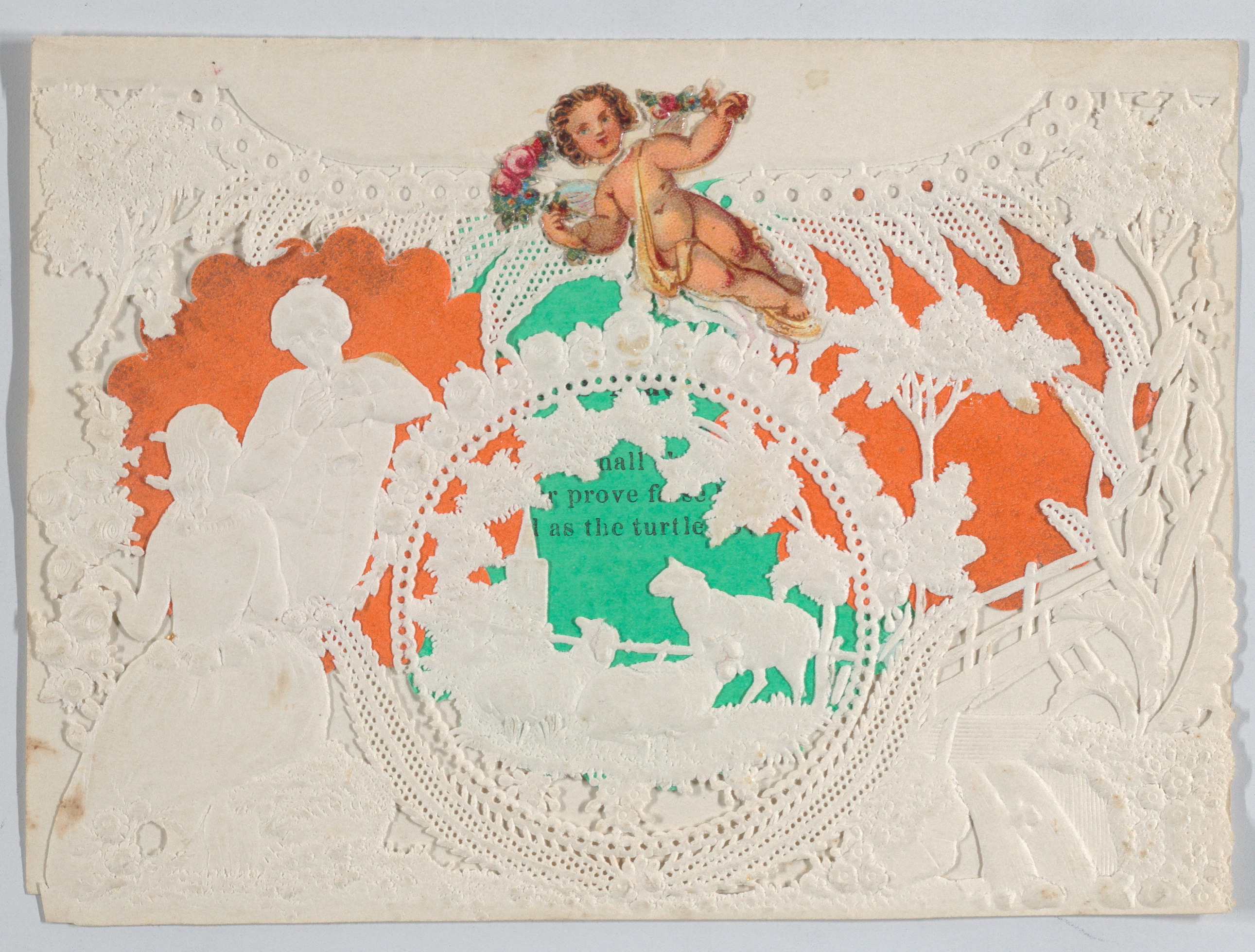 Antique Lace Valentine Greeting Card