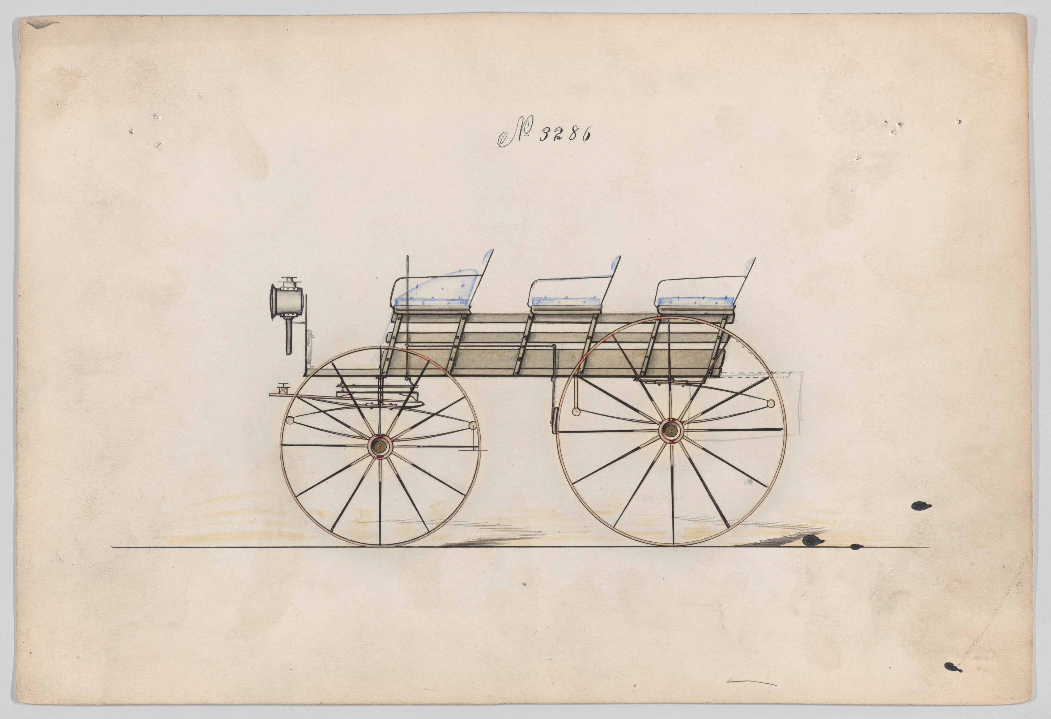 Hand Drawn Carriage Design Sketch