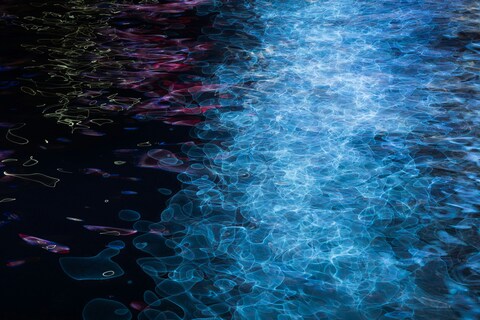 Light Reflections on Night Water