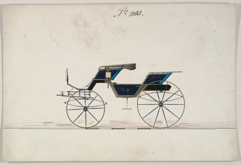 Design Drawing of a Horse-Drawn Carriage