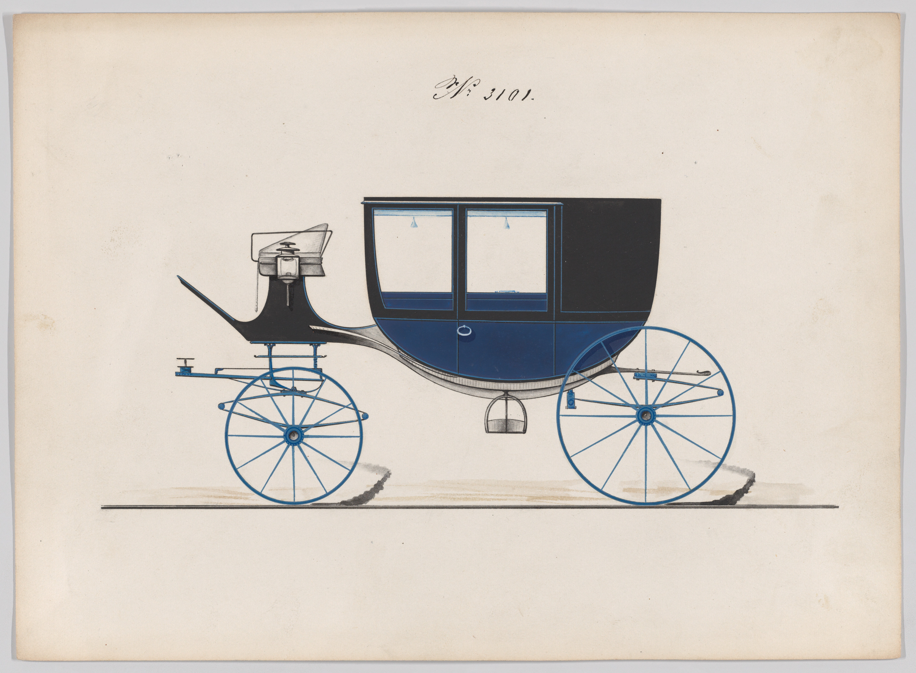 Vintage Horse-Drawn Carriage Design