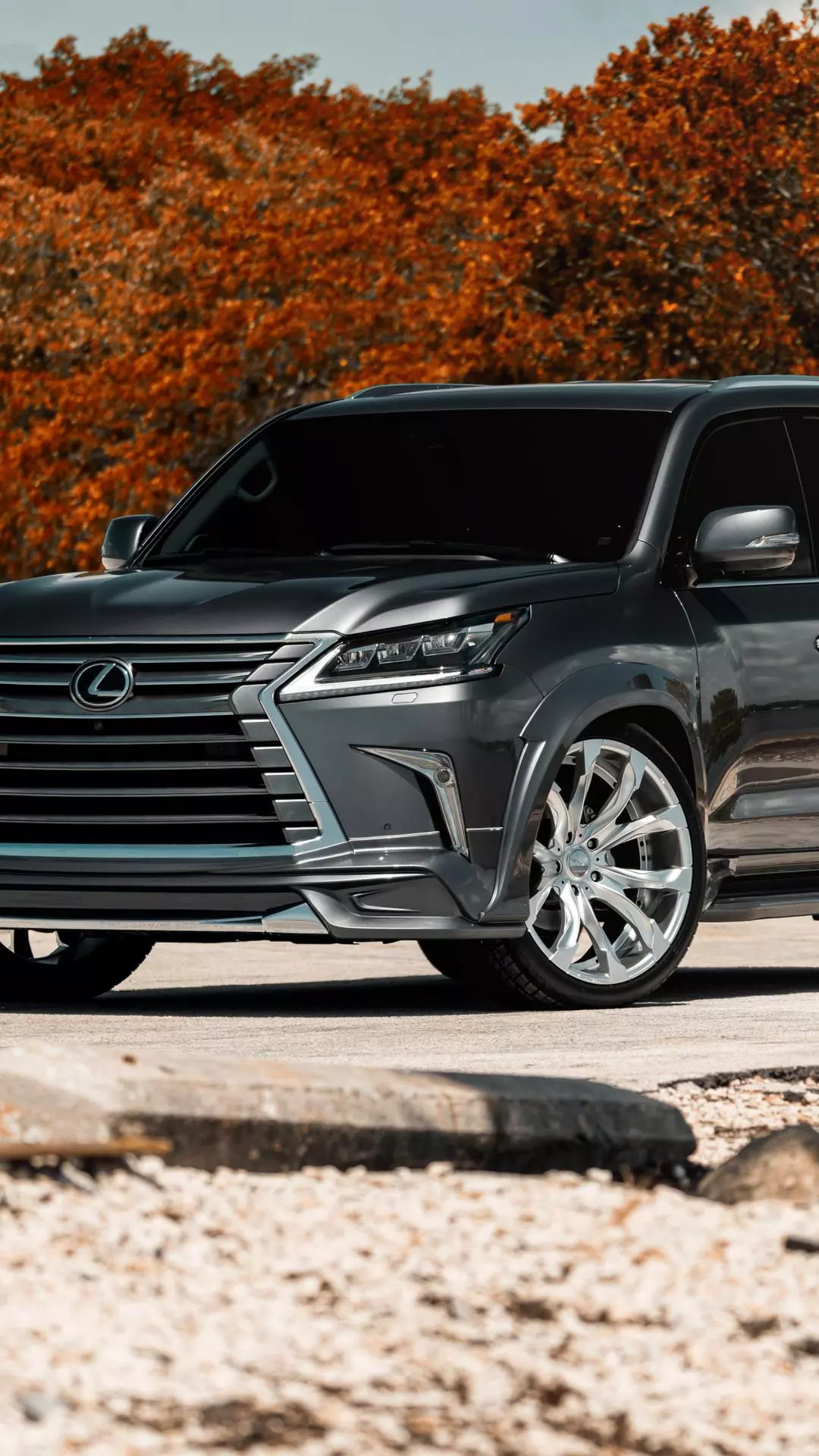Modified Grey Lexus SUV