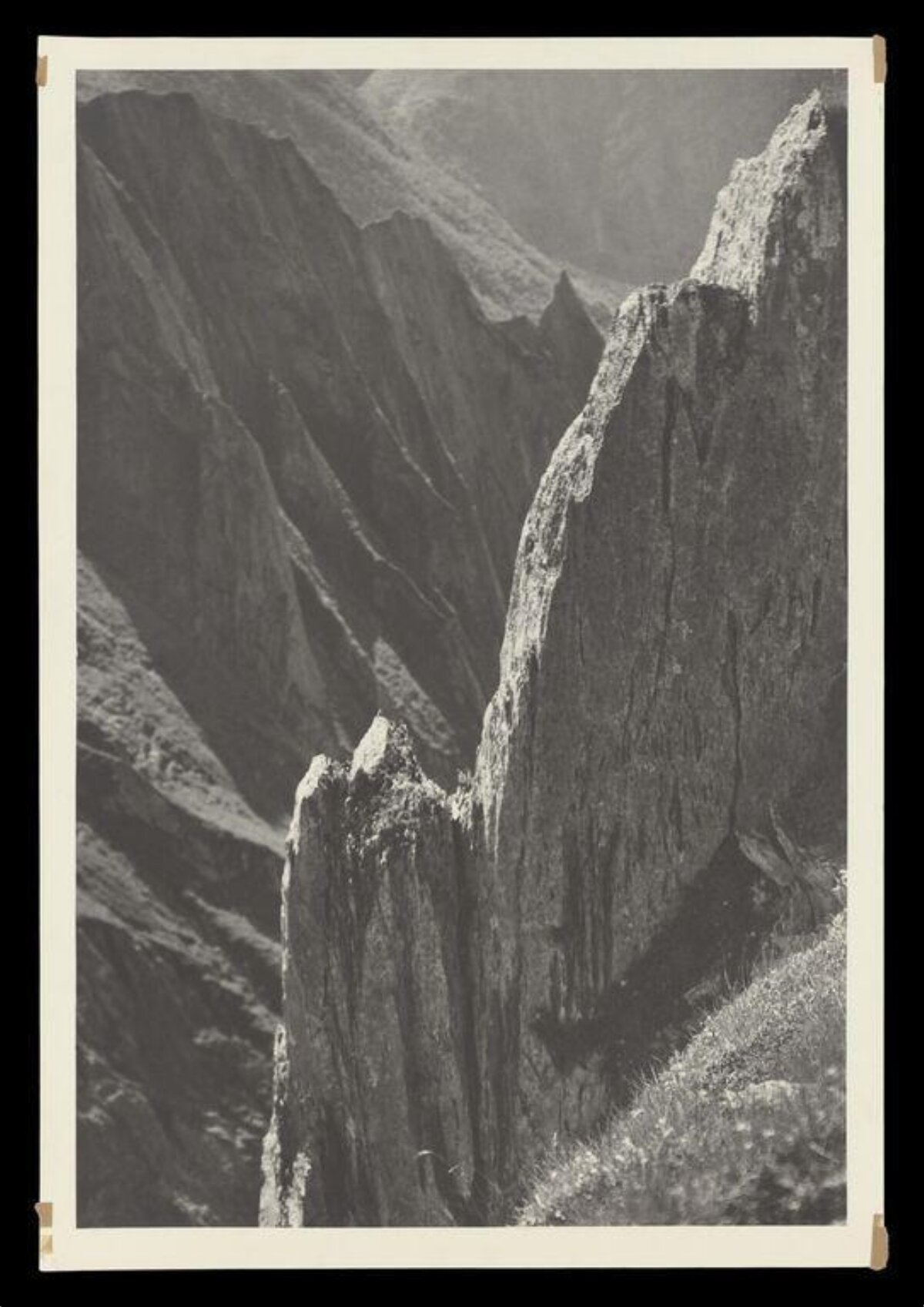 Steep Mountain Rock Cliffs