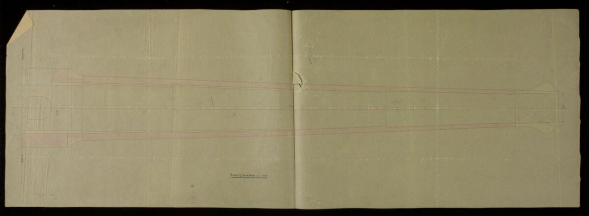 Antique Hand-Drawn Technical Line Diagram