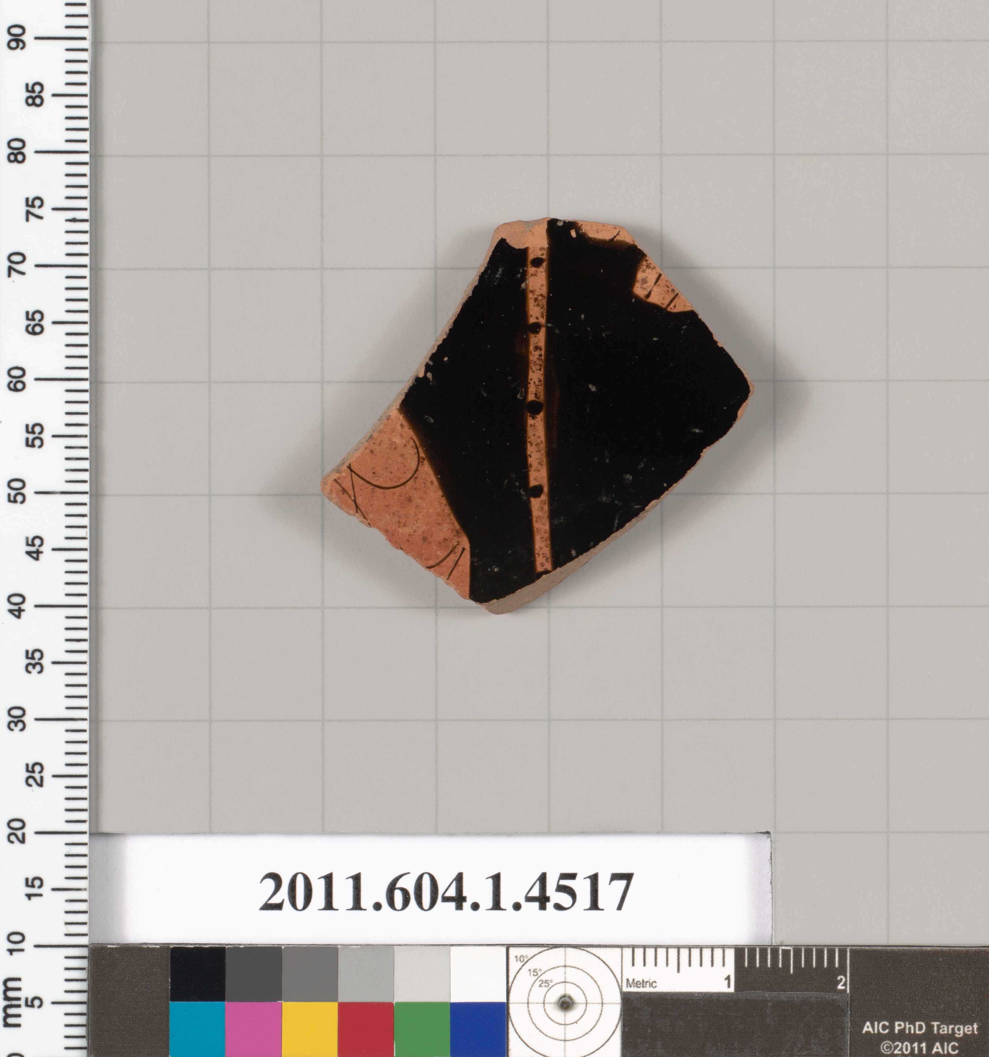 Ancient Pottery Shard Archival Photo