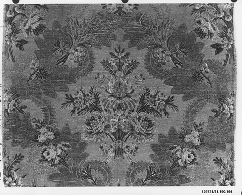 Floral Pattern Woven Textile Fragment