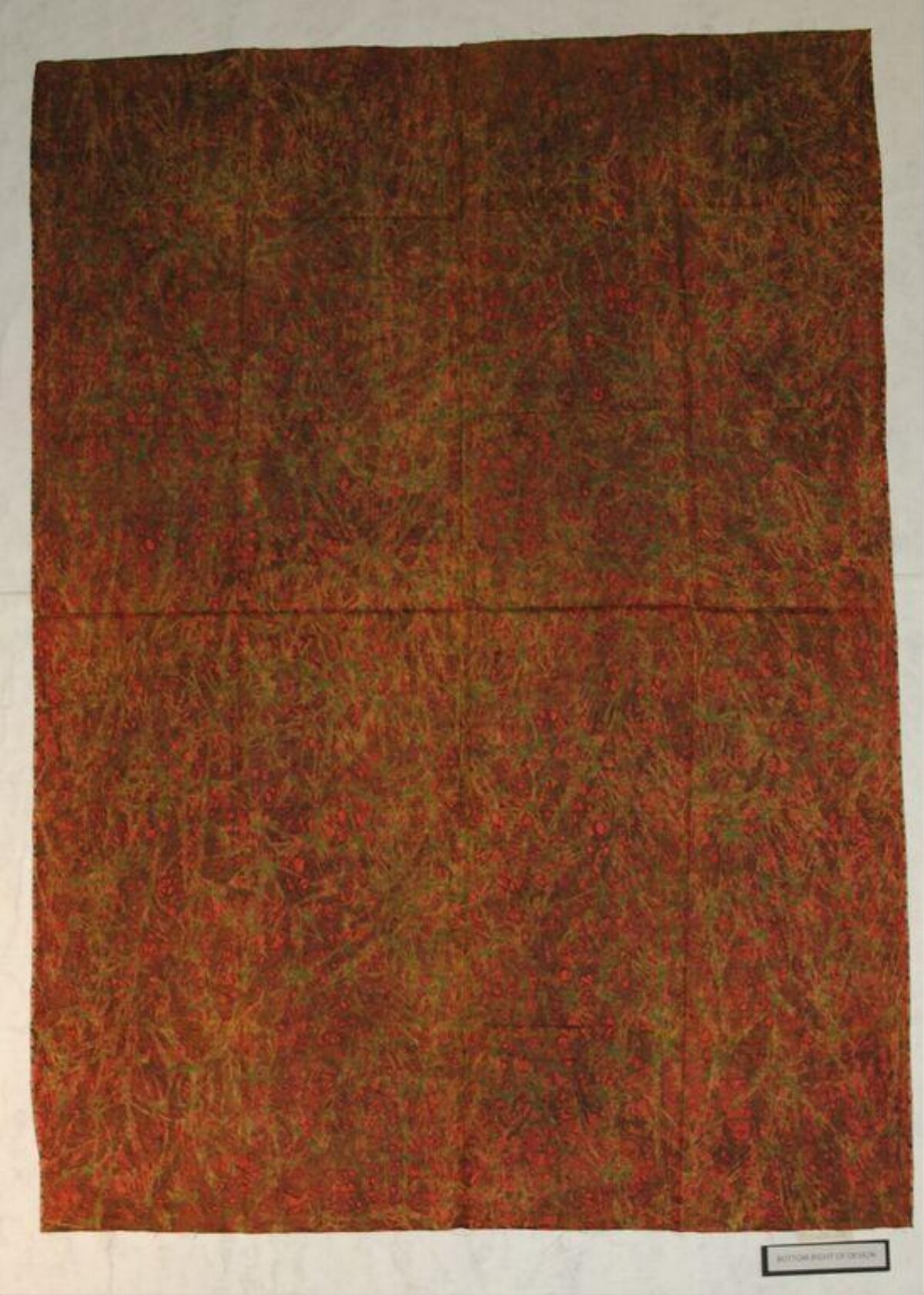 Folded Warm Toned Textile Fabric