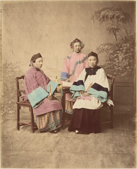 Three Qing Dynasty Women Portrait