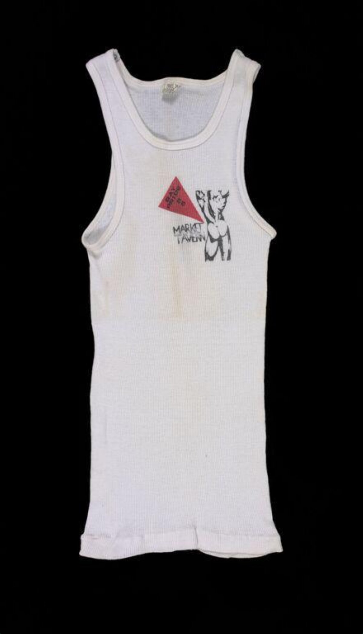 Vintage Printed White Tank Top