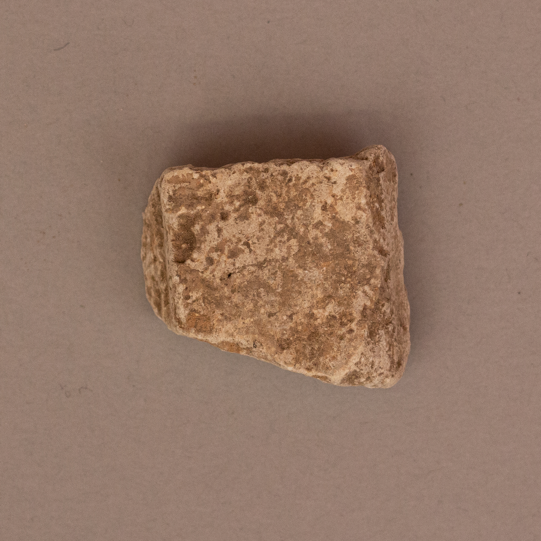 Irregular Natural Stone on Plain Background