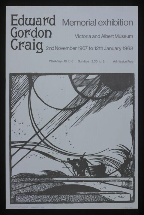 Edward Gordon Craig Memorial Exhibition Poster