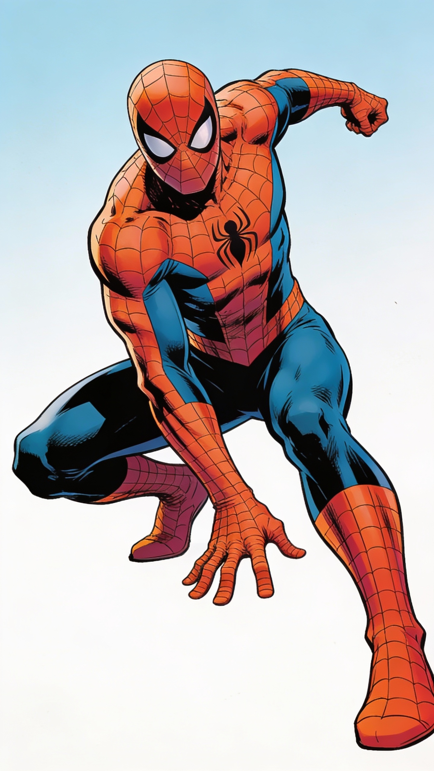 Spider-Man Crouching Action Pose