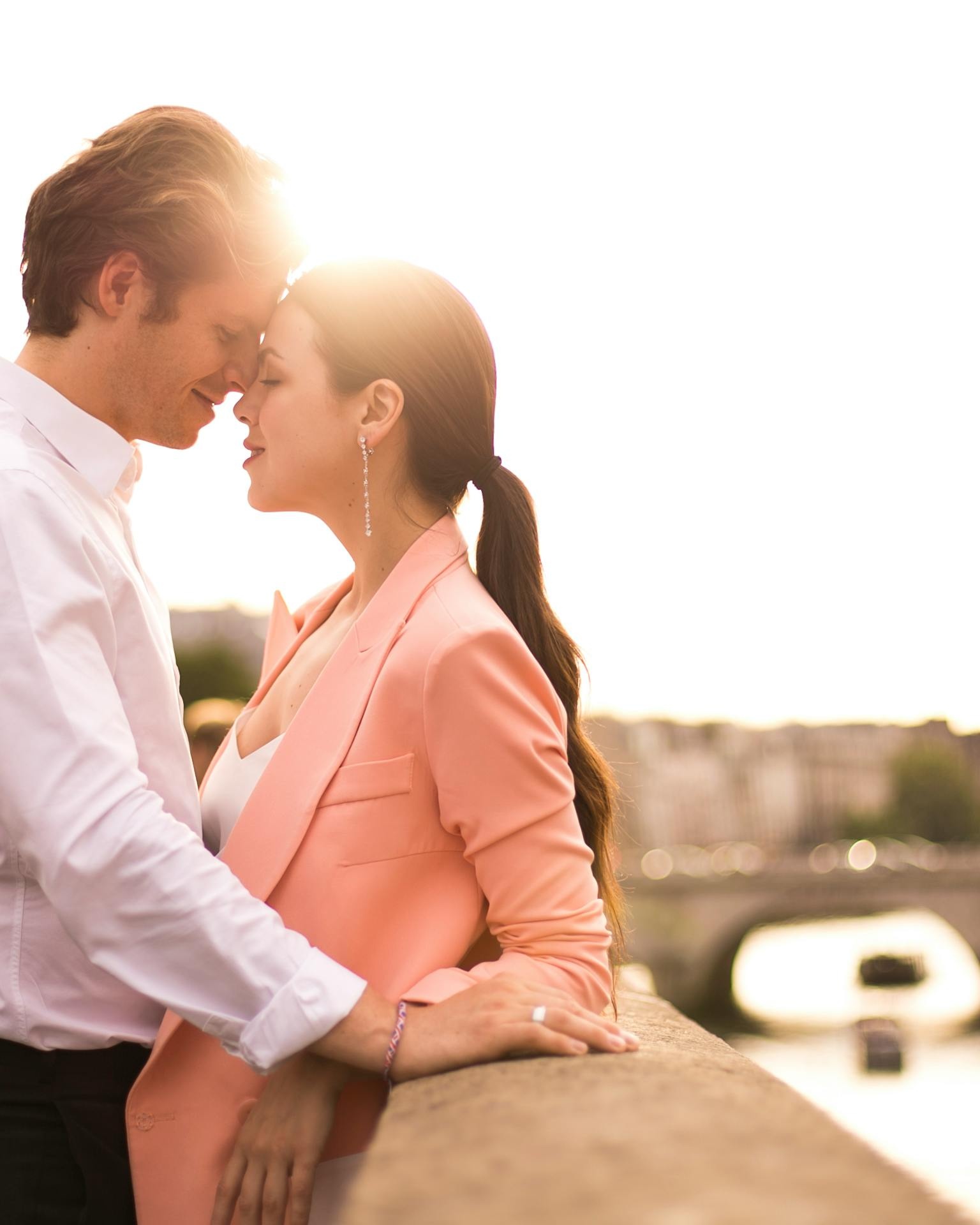 Romantic Couple by the River