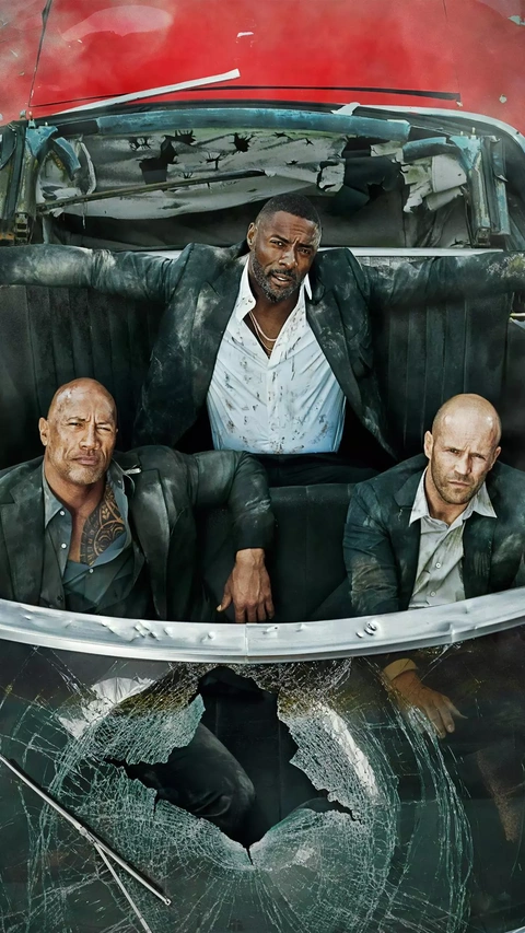Three Action Stars In Damaged Car