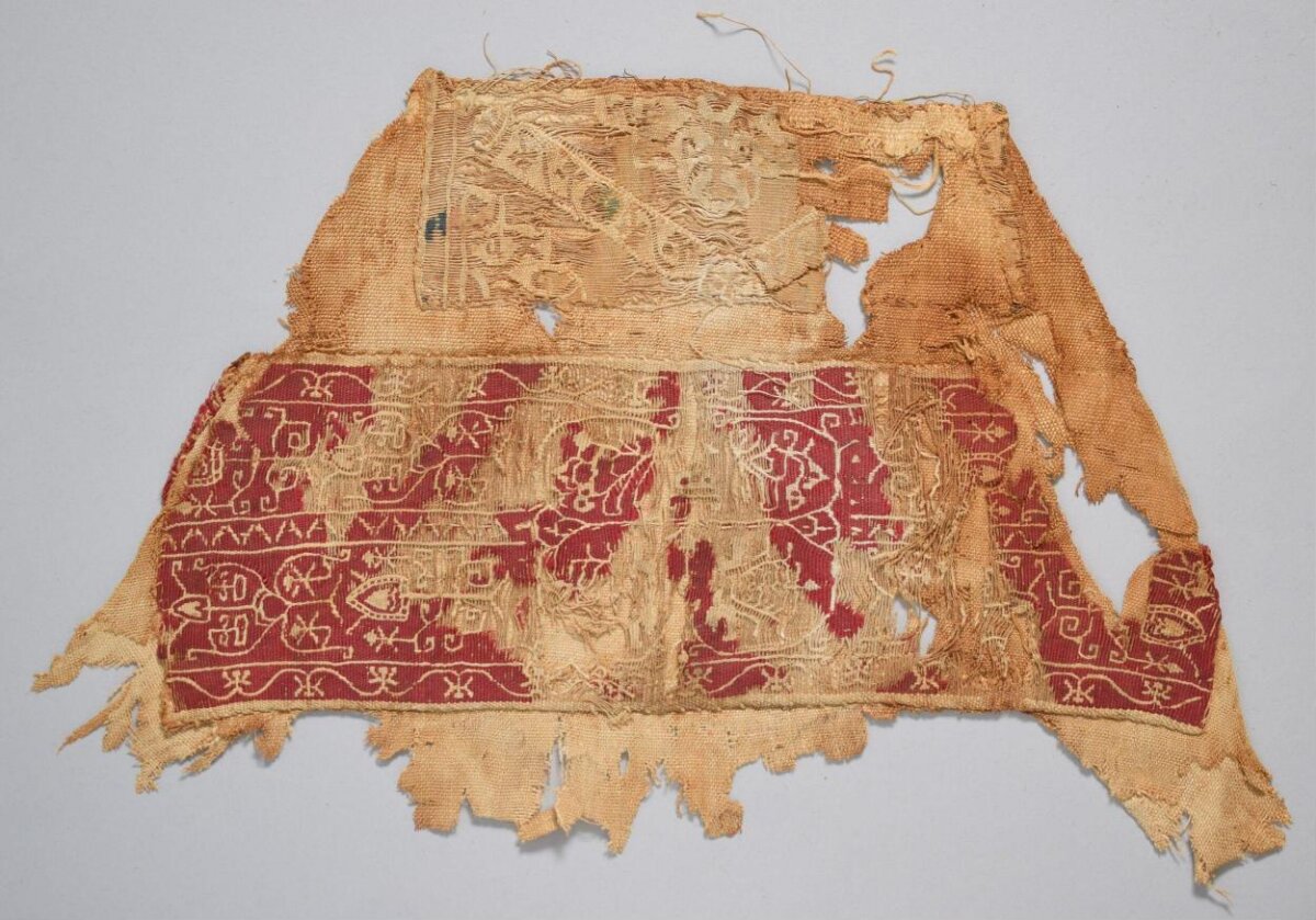 Ancient Embroidered Textile Fragment
