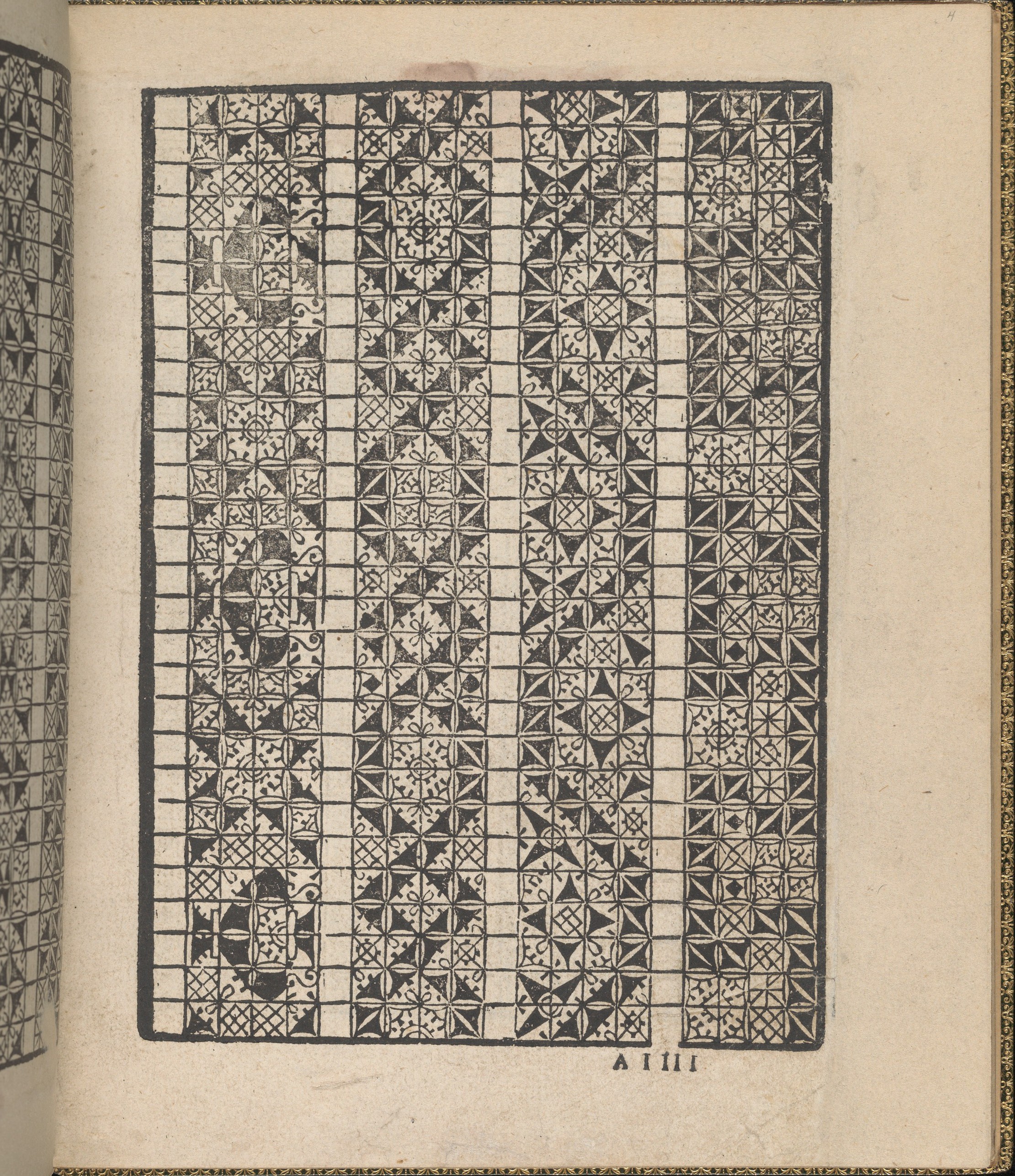 Vintage Geometric Needlework Pattern