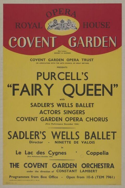 Covent Garden Fairy Queen Opera Poster