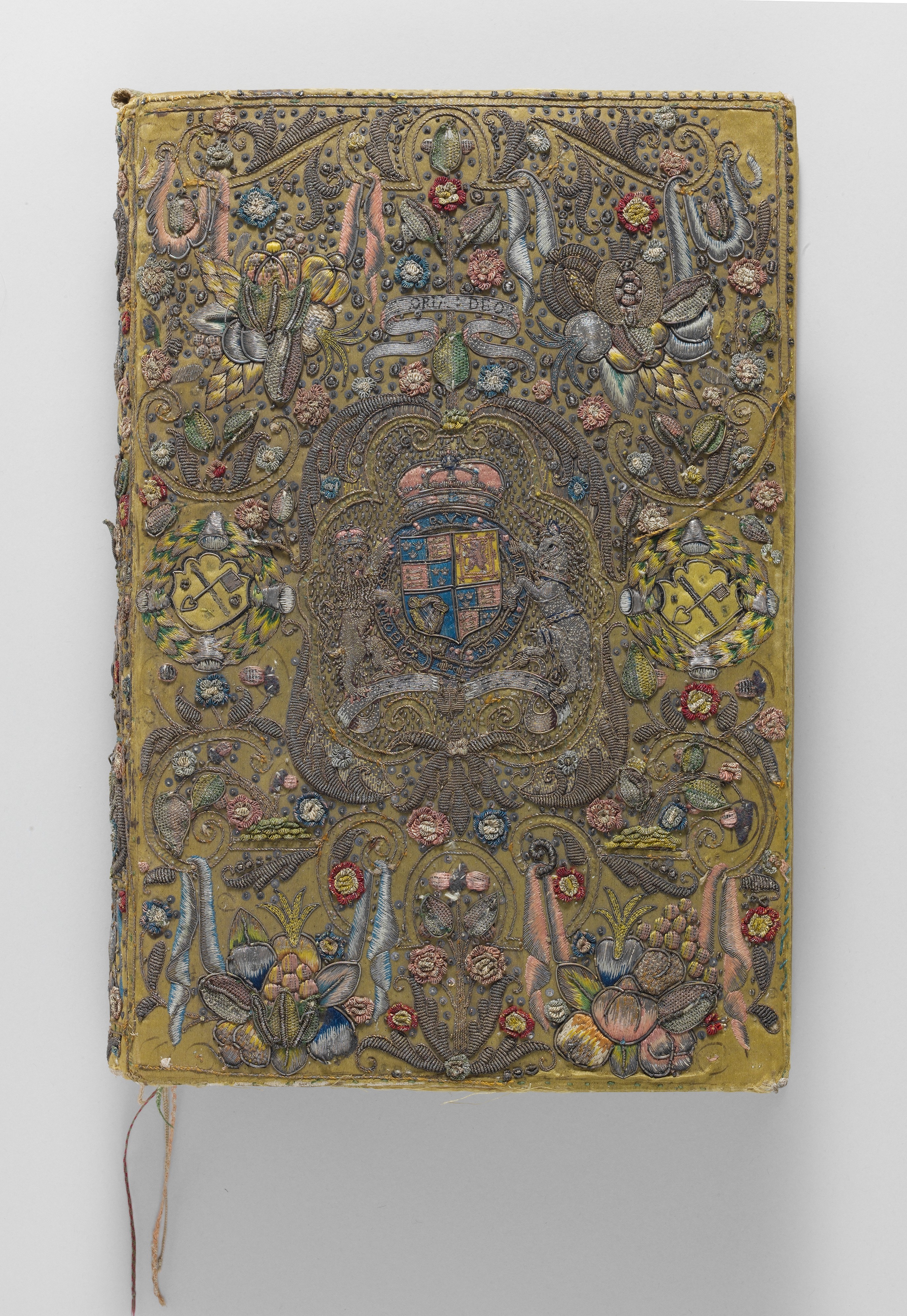 Embroidered Antique Book Cover