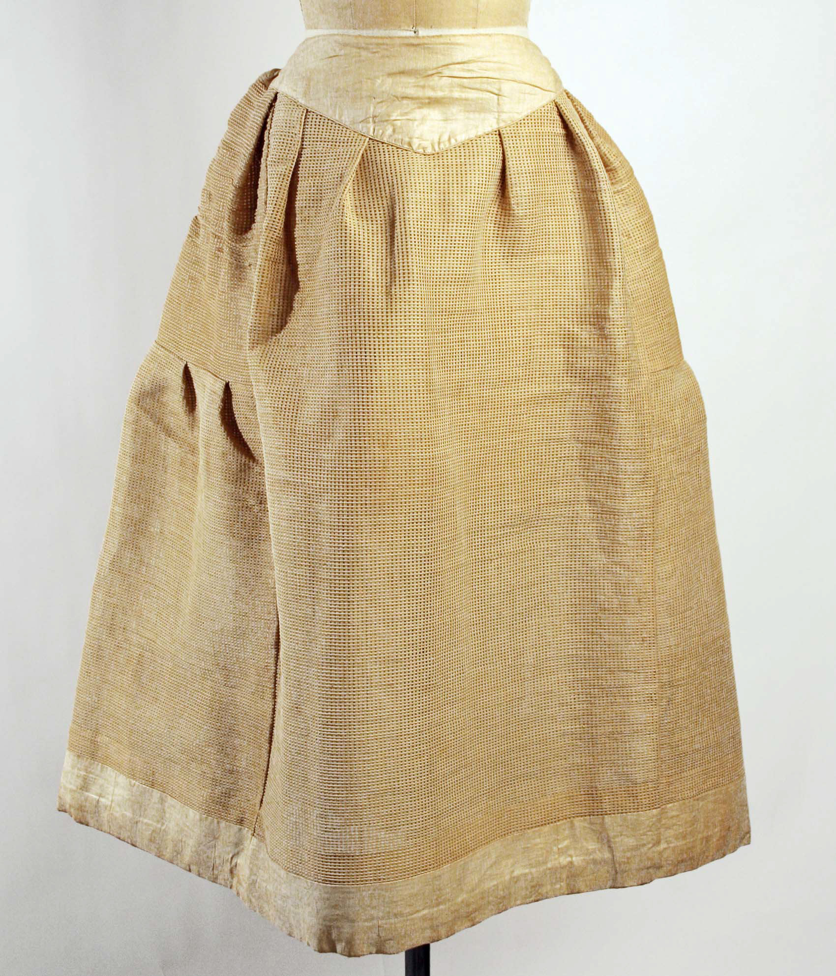 Vintage Beige Mesh Full Skirt