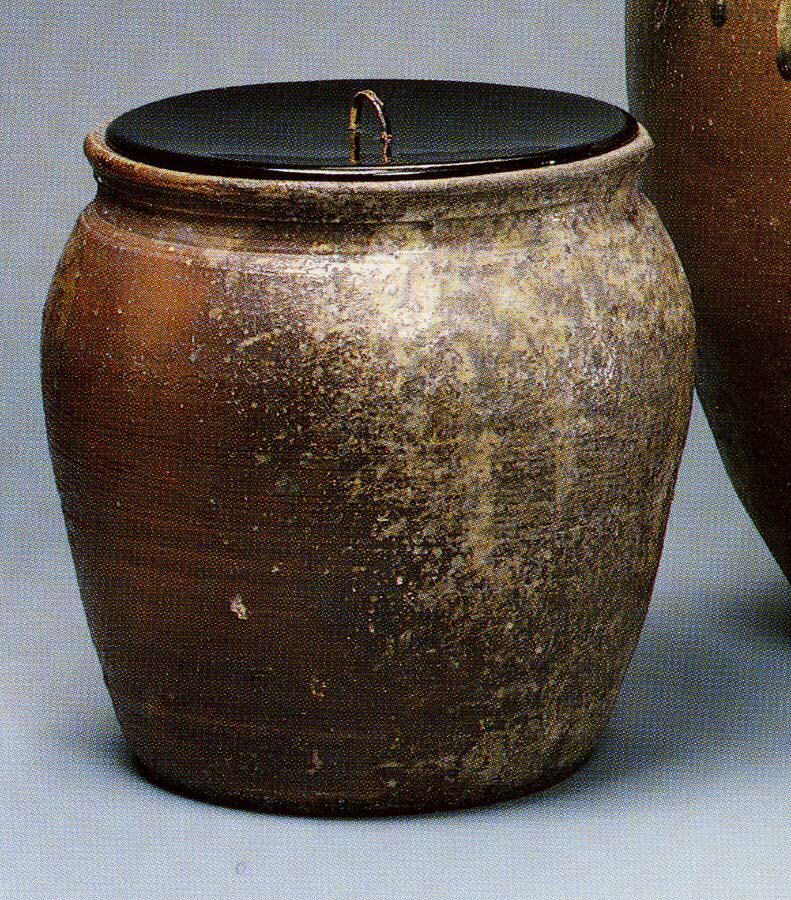 Antique Brown Ceramic Jar