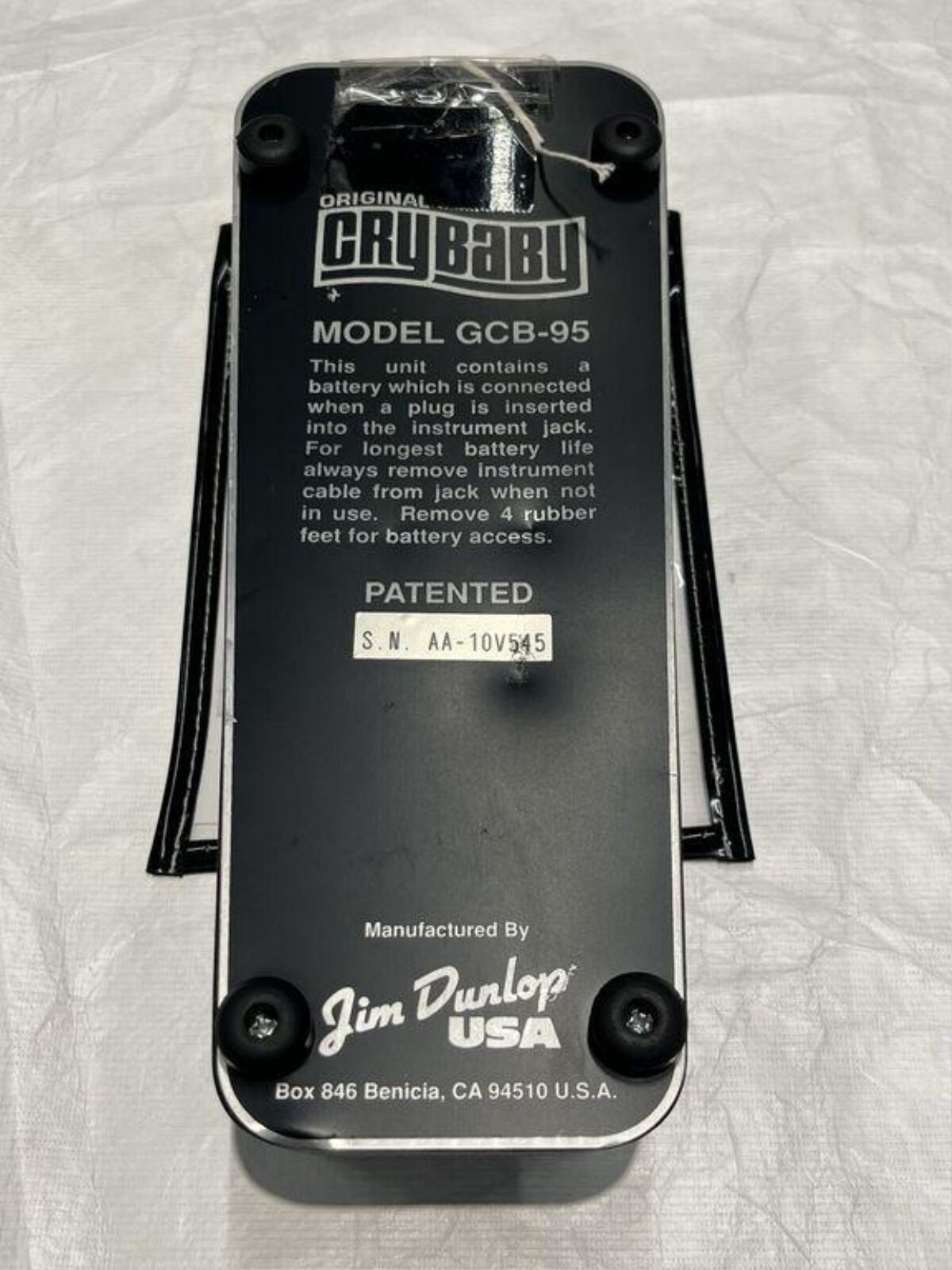 Jim Dunlop CryBaby GCB-95 Pedal Base