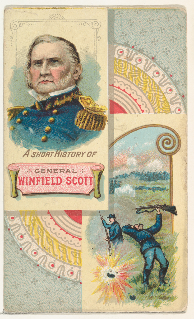 Vintage General Winfield Scott History Card