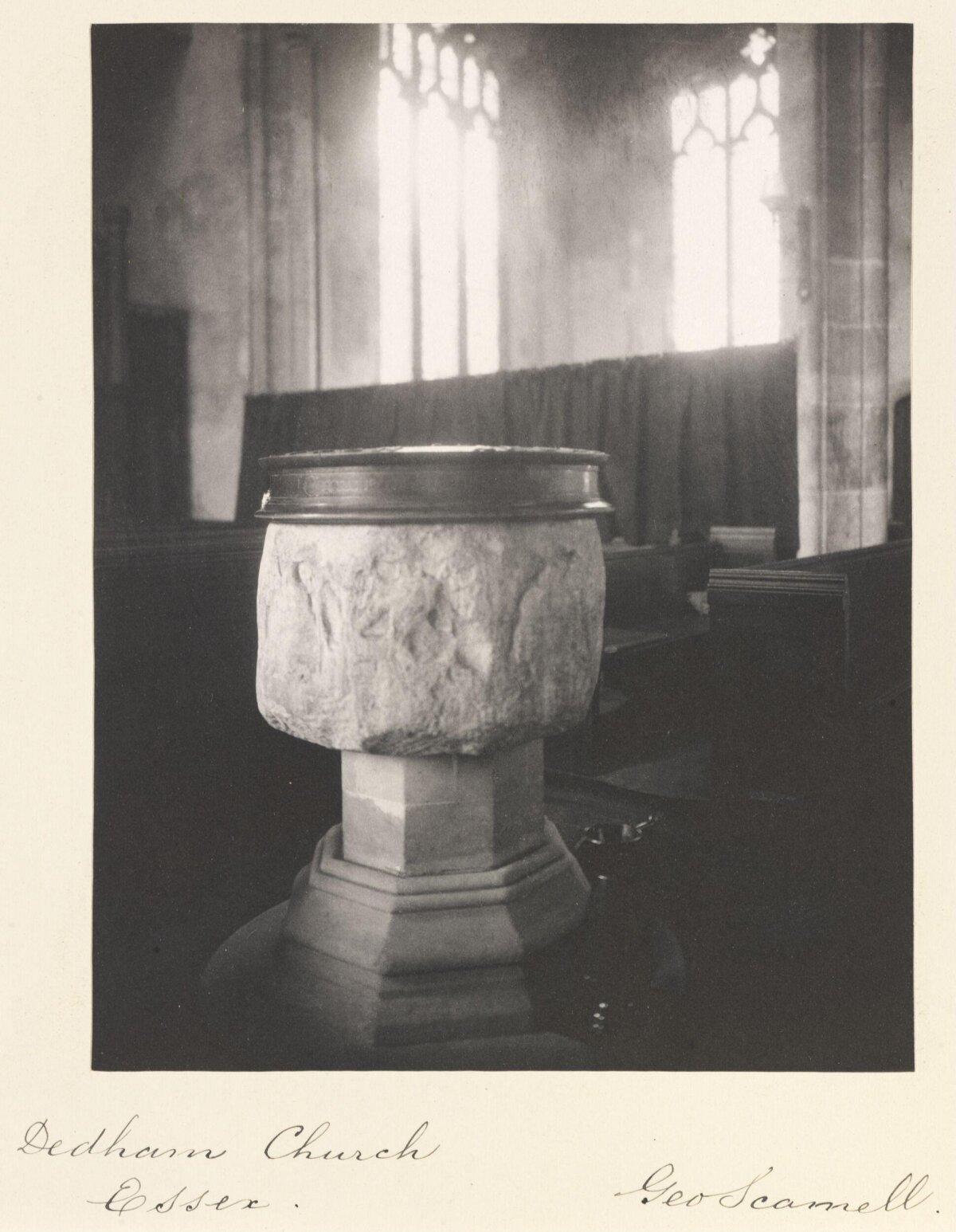 Dedham Church Stone Baptismal Font