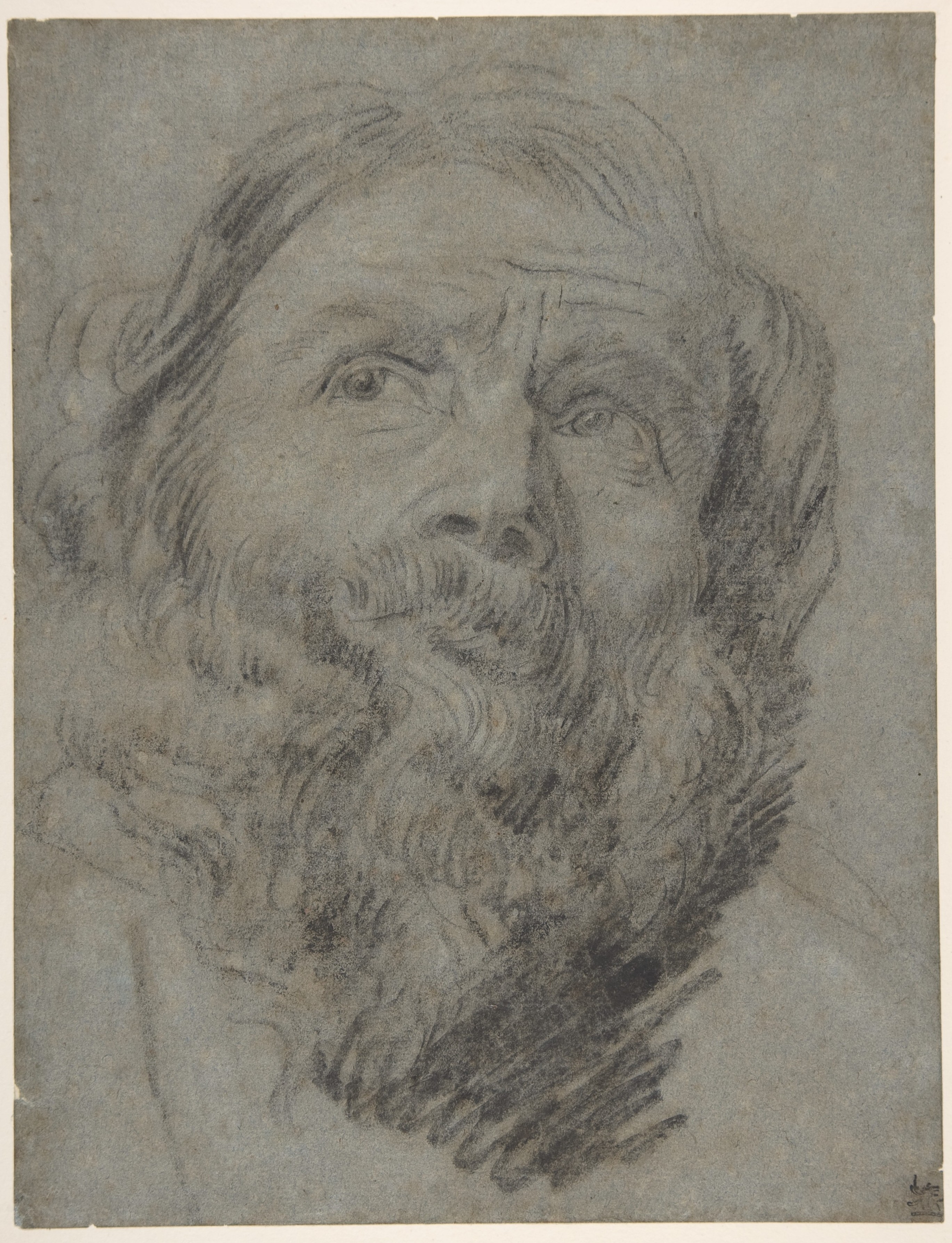 Sketch of a Bearded Older Man